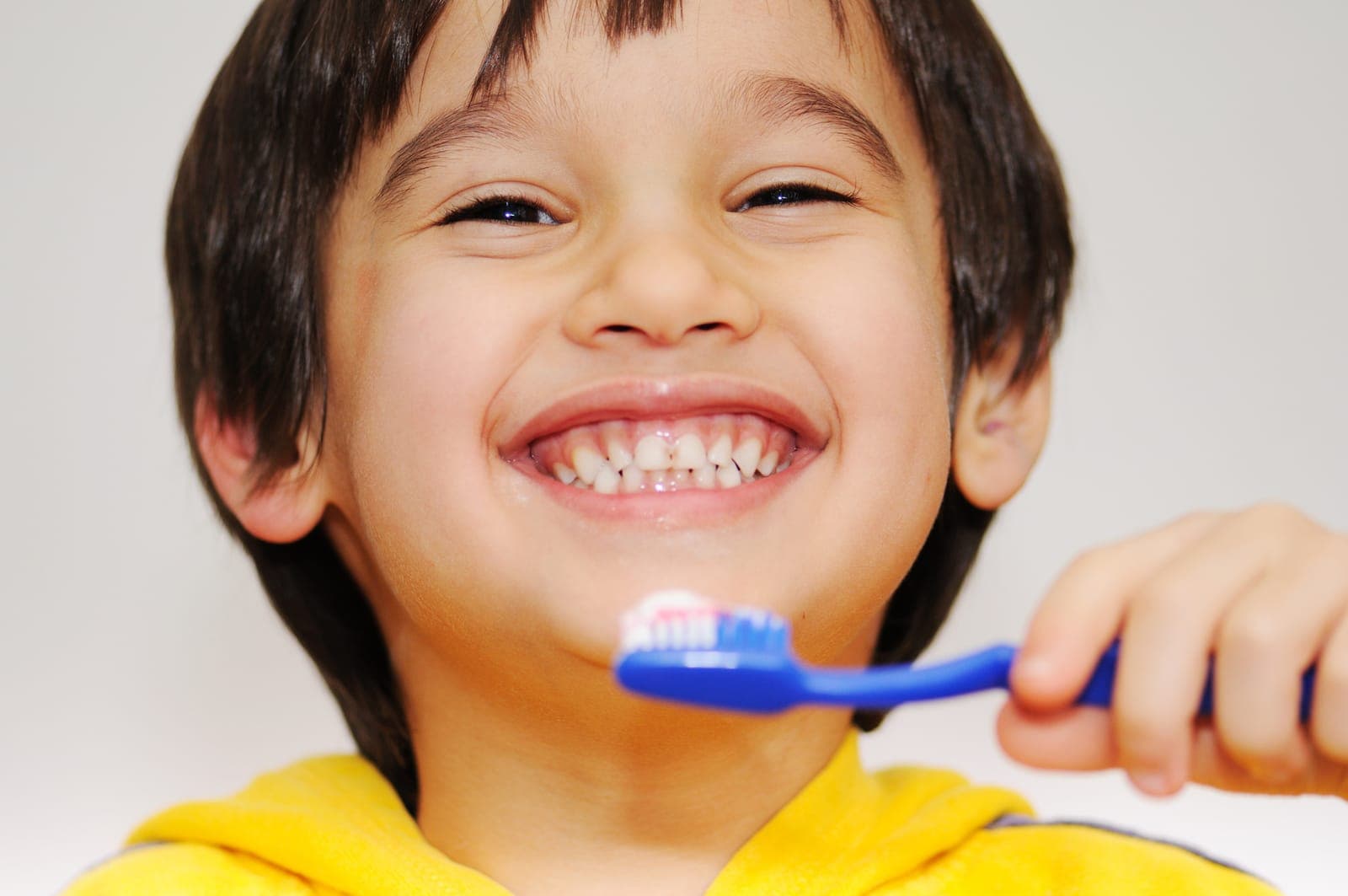 Child having a dental check-up